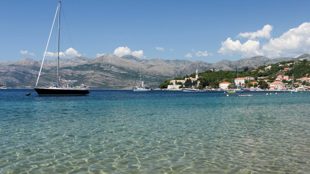 Plage de Lopud, Croatie